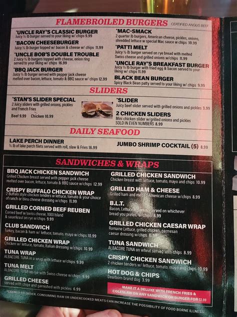 uncle ray's dearborn heights menu  Open now